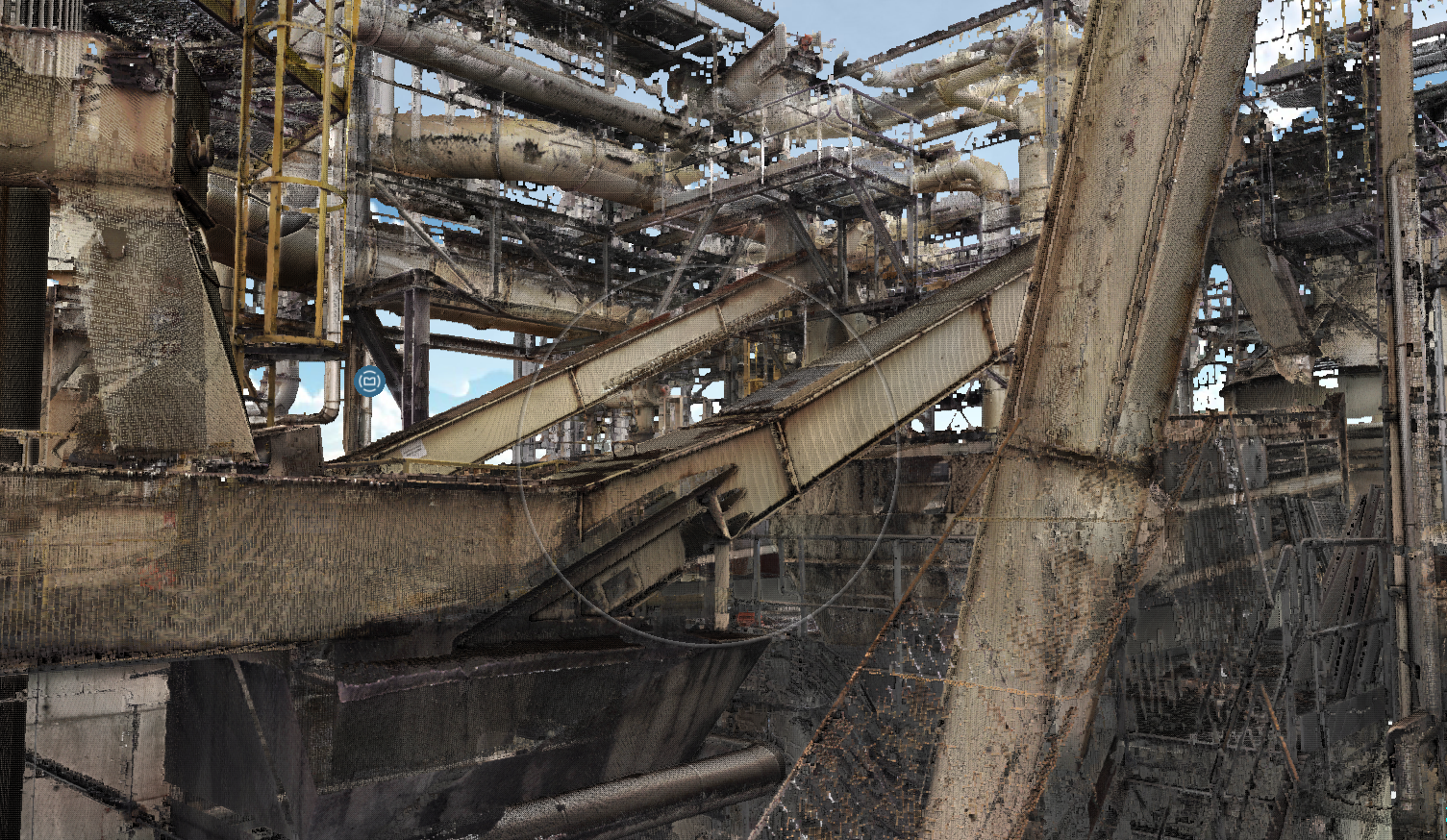 Scan 3D d'un site industriel